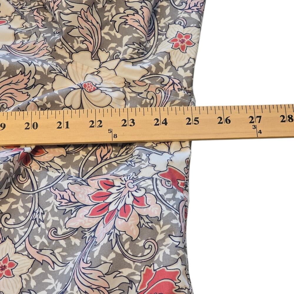 Lands End Top Womens Plus Size 20W Multicolor Floral Print 100% Supima Cotton - Picture 11 of 12